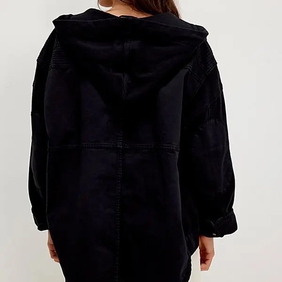 We The Free Marlie Washed Pullover Black Jacket - Picture 5 of 8